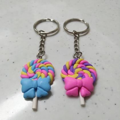 Vivid Lollipop Keychain