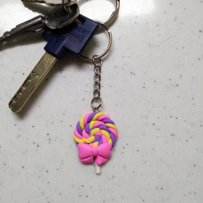 Vivid Lollipop Keychain